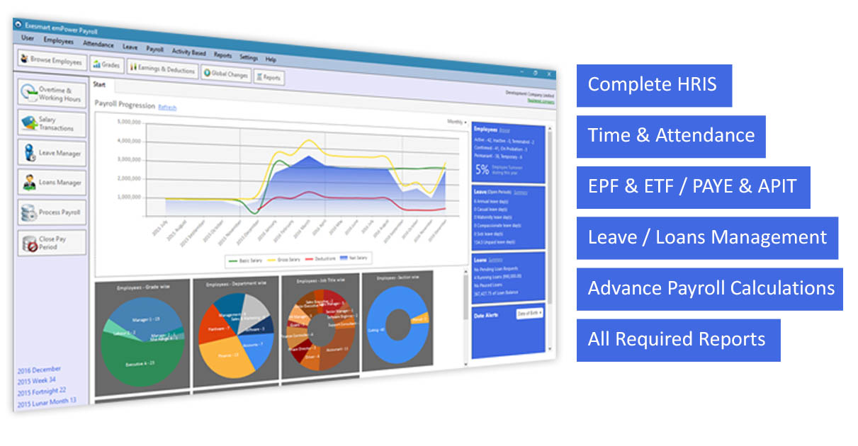 emPower Payroll & HR - Best Payroll & HRIS software system with Time & Attendance - Software, Web & IT Solutions in Sri Lanka - Exesmart